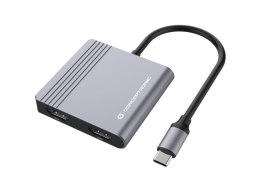 Conceptronic DONN13G stacja dokująca Przewodowa USB 3.2 Gen 1 (3.1 Gen 1) Type-C Szary