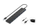 Conceptronic HUBBIES19BP huby i koncentratory USB 3.2 Gen 1 (3.1 Gen 1) Type-A 5000 Mbit/s Czarny