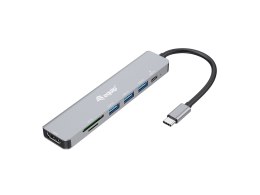 Equip 133494 stacja dokująca Przewodowa USB 3.2 Gen 1 (3.1 Gen 1) Type-C Srebrny