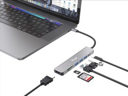 Equip 133494 stacja dokująca Przewodowa USB 3.2 Gen 1 (3.1 Gen 1) Type-C Srebrny