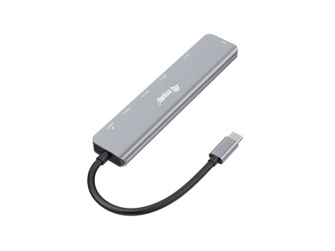 Equip 133494 stacja dokująca Przewodowa USB 3.2 Gen 1 (3.1 Gen 1) Type-C Srebrny