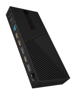 ICY BOX IB-DK2246AC Przewodowa USB 3.2 Gen 2 (3.1 Gen 2) Type-A Czarny