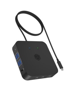 Stacja dokująca IcyBox USB-C -> USB3.2/HDMI/3.5/LAN