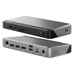ALOGIC DX3 Przewodowa USB 3.2 Gen 1 (3.1 Gen 1) Type-C Czarny, Szary