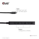 CLUB3D CSV-1553 huby i koncentratory USB Type-C Czarny