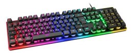 Deltaco GAM-021-RGB-DE klawiatura Gaming USB QWERTZ Niemiecki Czarny