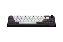 HATOR Skyfall Pro Wireless 65 klawiatura Gaming USB + RF Wireless + Bluetooth QWERTY US English Czarny, Szary
