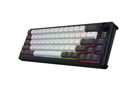 HATOR Skyfall Pro Wireless 65 klawiatura Gaming USB + RF Wireless + Bluetooth QWERTY US English Czarny, Szary