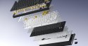 HATOR Skyfall Pro Wireless 65 klawiatura Gaming USB + RF Wireless + Bluetooth QWERTY US English Czarny, Szary