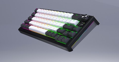 HATOR Skyfall Pro Wireless 65 klawiatura Gaming USB + RF Wireless + Bluetooth QWERTY US English Czarny, Szary