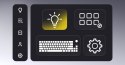 HATOR Skyfall Wireless 100 klawiatura Gaming USB + RF Wireless + Bluetooth QWERTY US English Czarny, Biały
