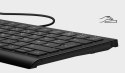 KeySonic KSK-5010ELC (DE) klawiatura Dom USB QWERTZ Niemiecki Czarny