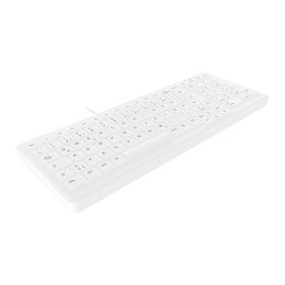 CHERRY AK-C7000 klawiatura Medyczna USB QWERTZ Niemiecki Biały