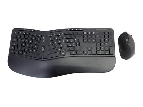 CONCEPTRONIC Klawiatura+Mysz Bezprzewodowa ERGO Layout IT