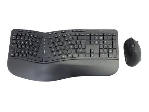 Conceptronic ORAZIO02ES klawiatura Dołączona myszka Biuro RF Wireless QWERTY Hiszpański Czarny