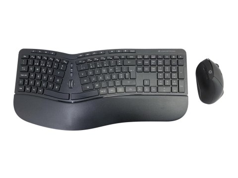Conceptronic ORAZIO02PT klawiatura Dołączona myszka Biuro RF Wireless QWERTY Portugalski Czarny