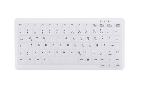 Contour Design Active Key AK-C4110 klawiatura Medyczna USB QWERTZ Niemiecki Biały