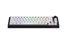 HATOR Skyfall Wireless 65 klawiatura Gaming USB + RF Wireless + Bluetooth QWERTY US English Czarny, Biały