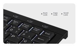 KeySonic KSK-3011ELC (DE) klawiatura Dom USB QWERTZ Niemiecki Czarny