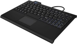 KeySonic KSK-3210ELU (DE) klawiatura Dom USB QWERTZ Niemiecki Czarny
