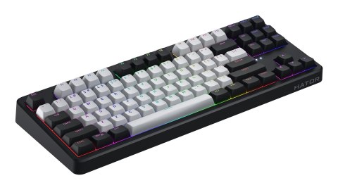 Klawiatura dla graczy Hator Rockfall 3 TKL Wireless mechaniczna czarna (klawisze czarno-białe)