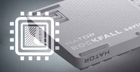 Klawiatura dla graczy Hator Rockfall 3 TKL Wireless mechaniczna czarna (klawisze czarno-białe)