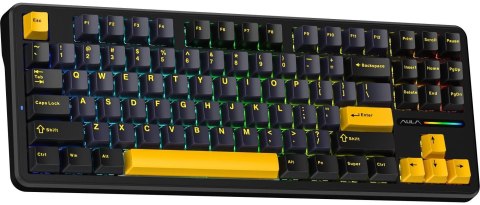 Klawiatura gasket F87 Thunder Black GrayWood switch RGB AULA
