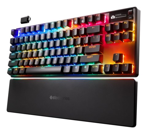 SteelSeries Klawiatura Gaming Apex Pro TKL Gen 3 US Layout Bluetooth Czarna 2.4 GHz / Bluetooth/ Wired OmniPoint 3.0 Adjustable 