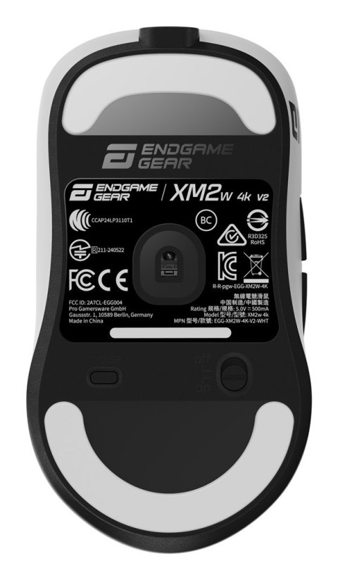Mysz do gier Endgame Gear XM2w 4k v2 - biała