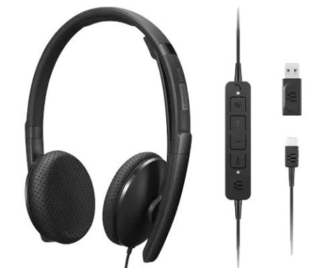 Słuchawki przewodowe Lenovo Wired VoIP Teams (4XD1M45626)