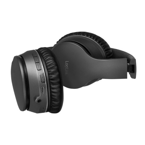 LogiLink BT0053 słuchawki/zestaw słuchawkowy Bezprzewodowy Opaska na głowę Muzyka Bluetooth Czarny