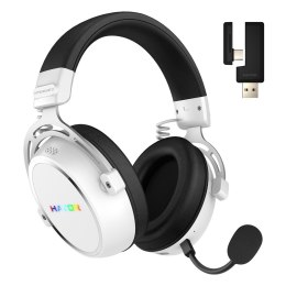 Słuchawki dla graczy Hator HYPERGANG 3 Wireless bezprzewodowe białe