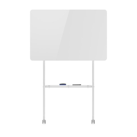 ERGO OFFICE MOBILNA TABLICA SUCHOŚCIERALNA, ORIENTACJA POZIOMA, BIAŁA, JEDNOSTRONNA, Z PÓŁKĄ, WYMIARY TABLICY 1190X790MM ER-3