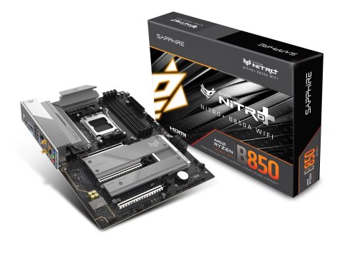Sapphire NITRO+ B850A WIFI 7 AMD B850 Gniazdo AM5 micro ATX