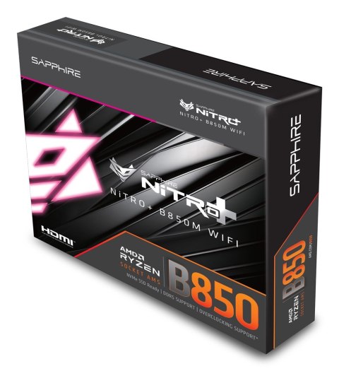 Sapphire NITRO+ B850M WIFI AMD B850 Gniazdo AM5 micro ATX