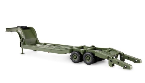 Ciężarówka Wojskowa Amewi Ural B36 6WD Z Naczepą Niskopodwoziową 1:16 RTR Zielony