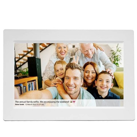 Denver PFF-1015W cyfrowa ramka na zdjęcia Biały 25,6 cm (10.1") Ekran dotykowy Wi-Fi