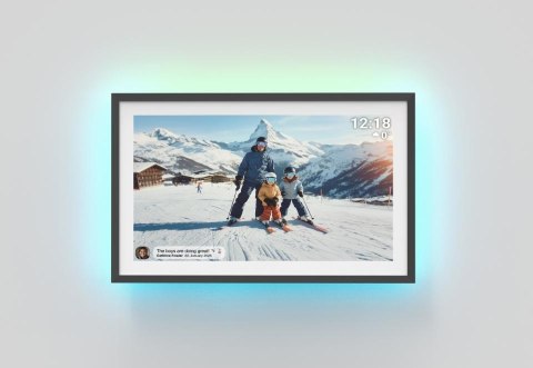 Ramka na zdjęcia Denver PFF-1081 z FRAMEO z podświetleniem czarna