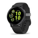 Garmin Vivoactive 5 3,05 cm (1.2") AMOLED 42 mm Cyfrowy 390 x 390 px Ekran dotykowy Czarny Wi-Fi GPS