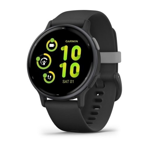 Garmin Vivoactive 5 3,05 cm (1.2") AMOLED 42 mm Cyfrowy 390 x 390 px Ekran dotykowy Czarny Wi-Fi GPS