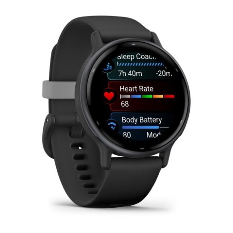 Garmin Vivoactive 5 3,05 cm (1.2") AMOLED 42 mm Cyfrowy 390 x 390 px Ekran dotykowy Czarny Wi-Fi GPS