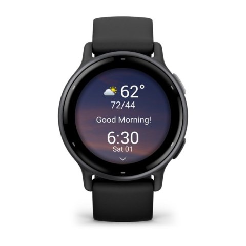 Garmin Vivoactive 5 3,05 cm (1.2") AMOLED 42 mm Cyfrowy 390 x 390 px Ekran dotykowy Czarny Wi-Fi GPS