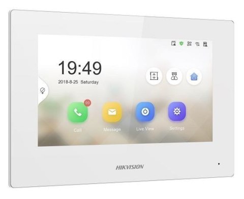 Hikvision Pro Series DS-KH6320-WTE2-W wideodomofon 17,8 cm (7") Biały
