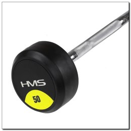 Sztanga/Gryf stały HMS GSL50 gumowany łamany 50kg