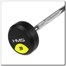 Sztanga/gryf stały gumowany łamany 20 kg HMS GSL20