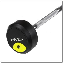 Sztanga/gryf stały gumowany łamany 40 kg HMS GSL40