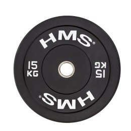 Talerz olimpijski Bumper 15 kg Czarny HMS BBR15