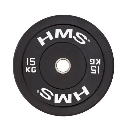 Talerz olimpijski Bumper 15 kg Czarny HMS BBR15