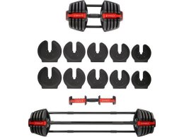 Zestaw regulowanych sztangielek HMS SGR40 PRO SET 2w1 43,5 kg