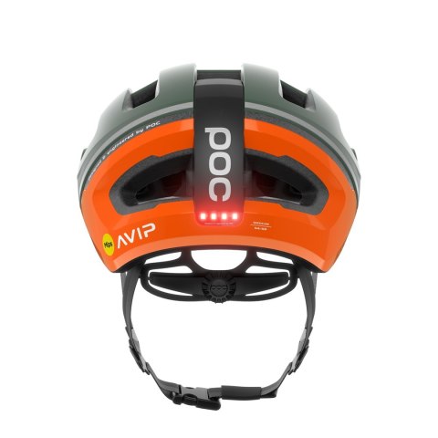Kask szosowy POC Omne Beacon MIPS - hydro white/fluo orange matt rozmiar: m